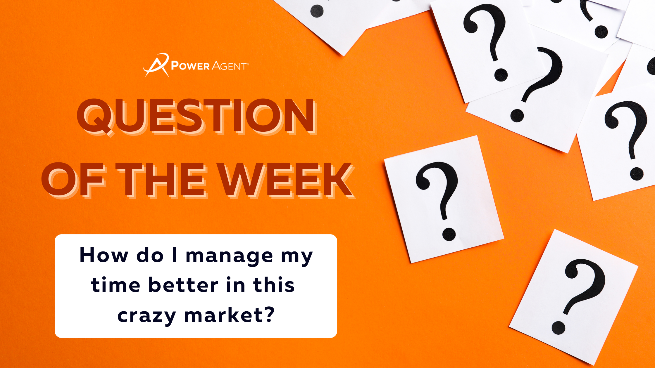 real estate question of the week - too busy
