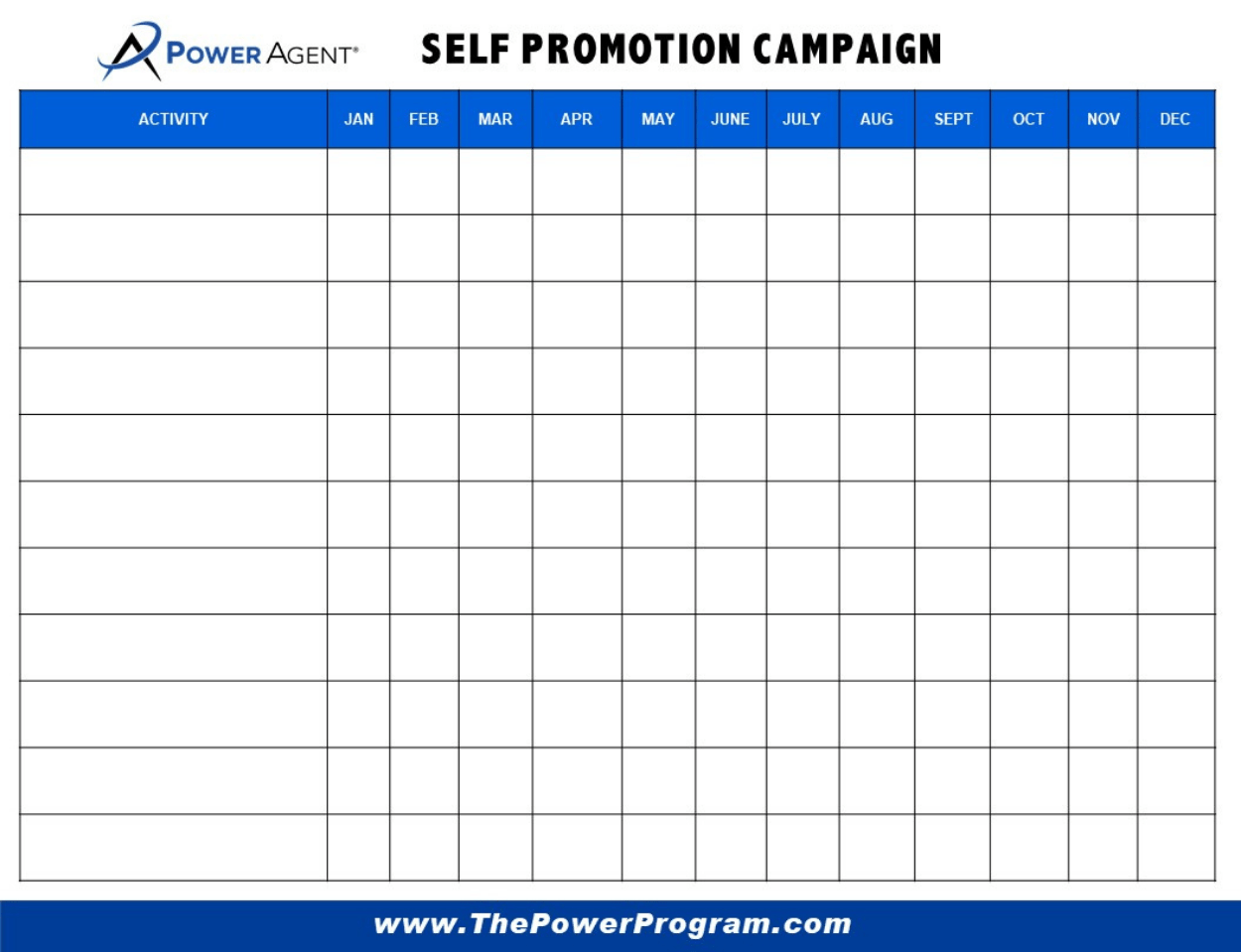 Calendar – Self Promotion Campaign