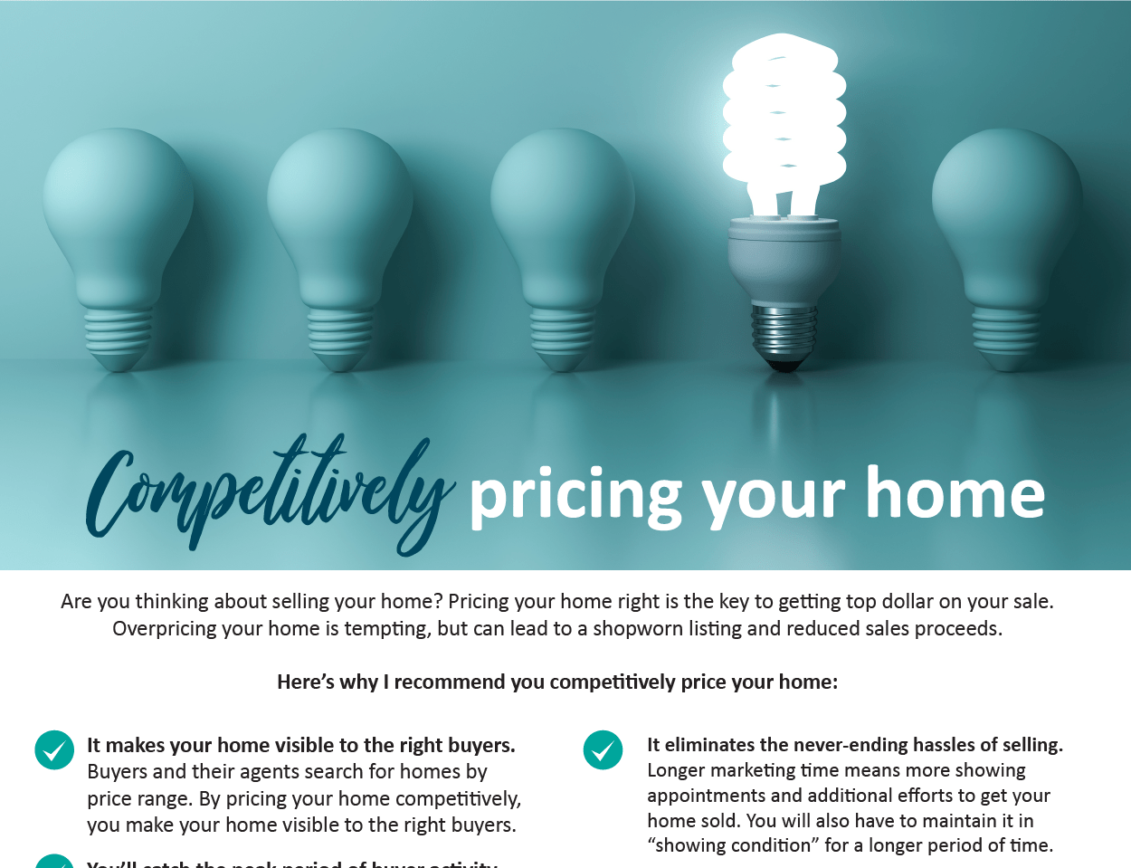 Flyer – Competitively Pricing Your Home