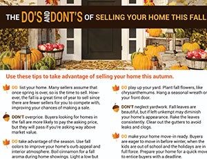 Flyer – Dos and Don’ts of Selling This Fall