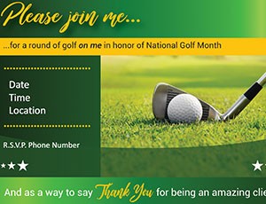 Postcard – Golf Invitation