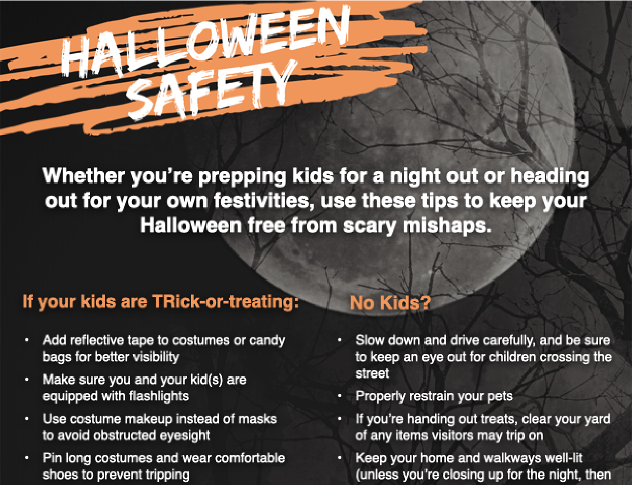 Flyer – Halloween Safety Tips