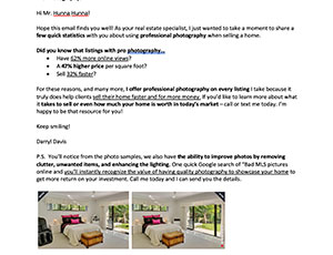 Letter – Pro Photography Services