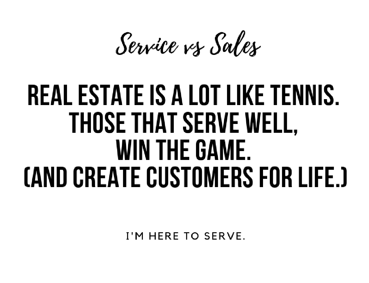 Misc – Service vs Sales 