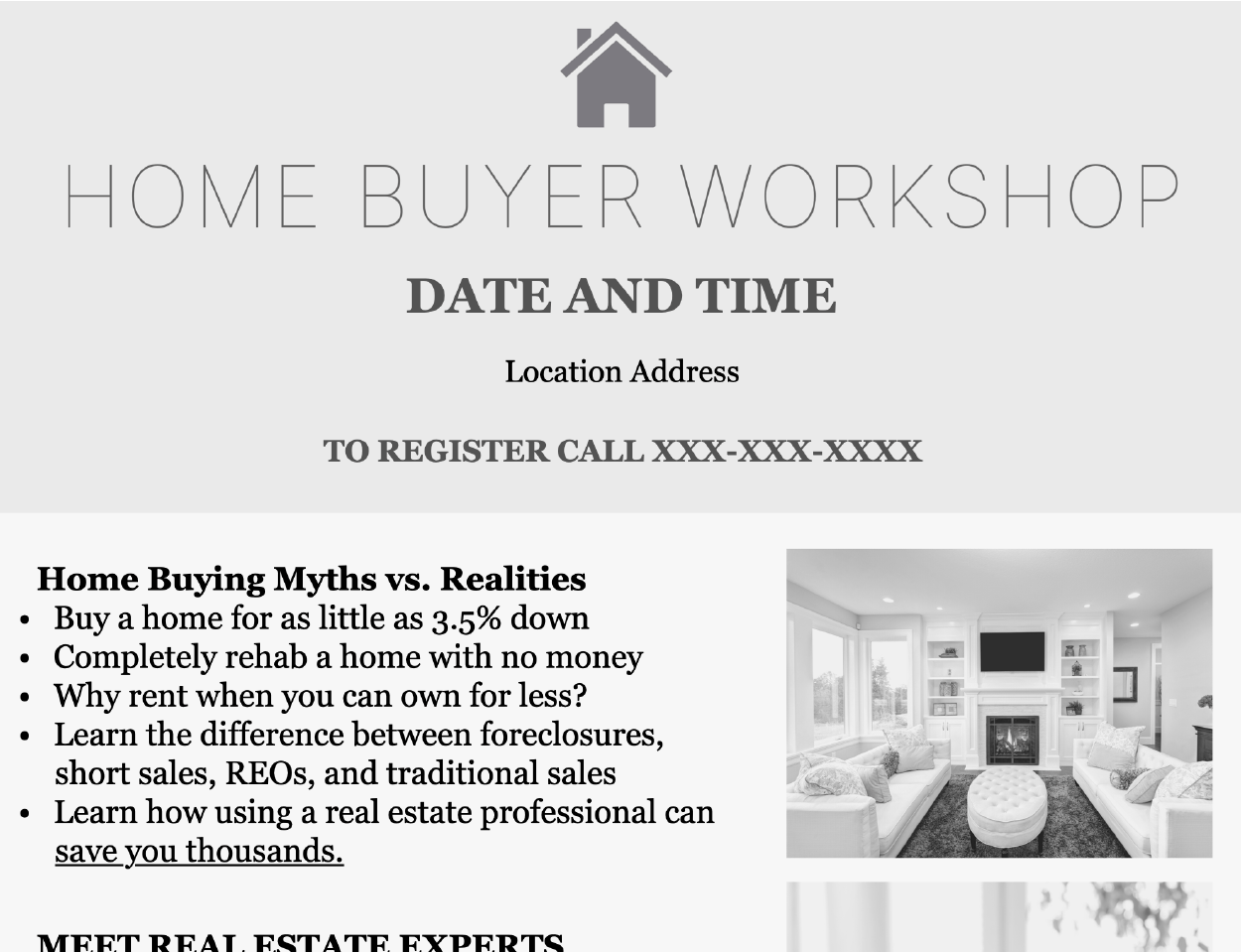 Flyer – Home Buyer Workshop