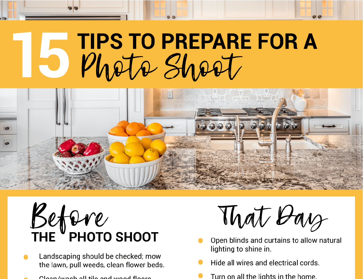 Flyer – Preparing for a Photo Shoot