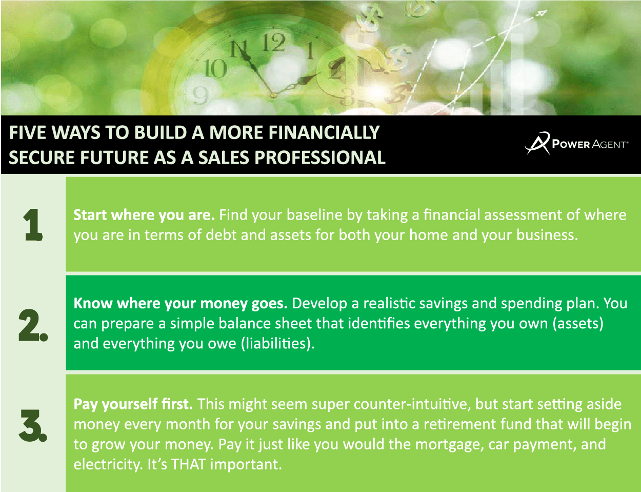 Agent Tips – 5 Ways to Build a More Financially Secure Future as a Salesperson