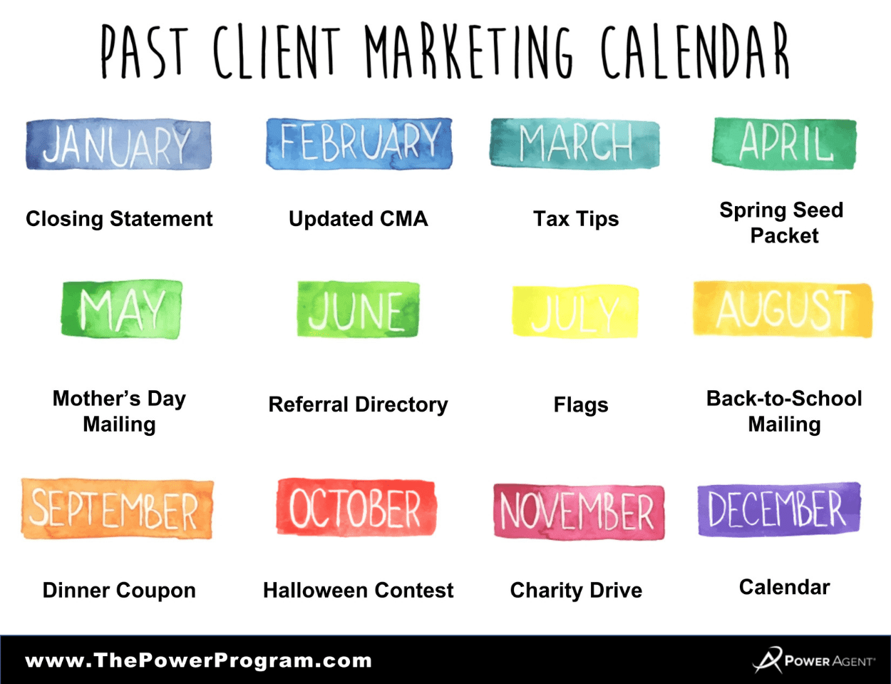 Calendar – Past Client, Colorful