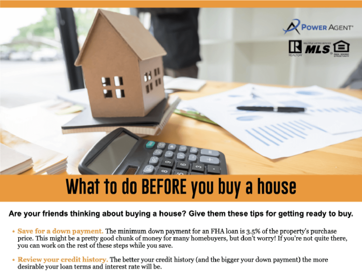 Flyer – What to do Before You Buy a House