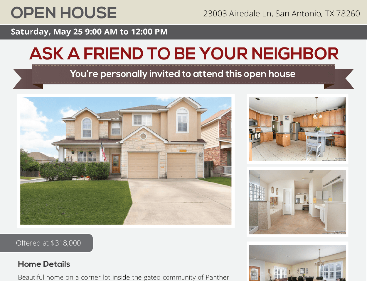 Flyer – Ask Your Friend to Be a Neighbor (EXAMPLE)