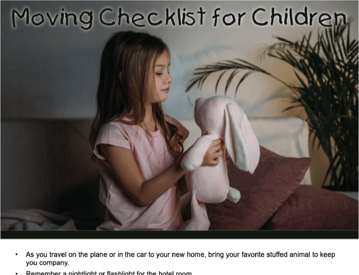 Checklist – Moving Checklist for Children