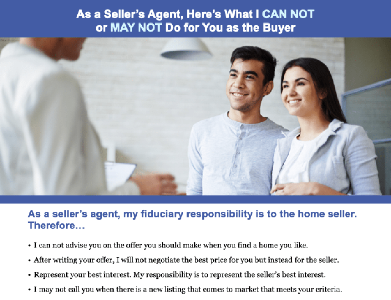 Flyer – Drawbacks to NOT Hiring a Buyer’s Agent