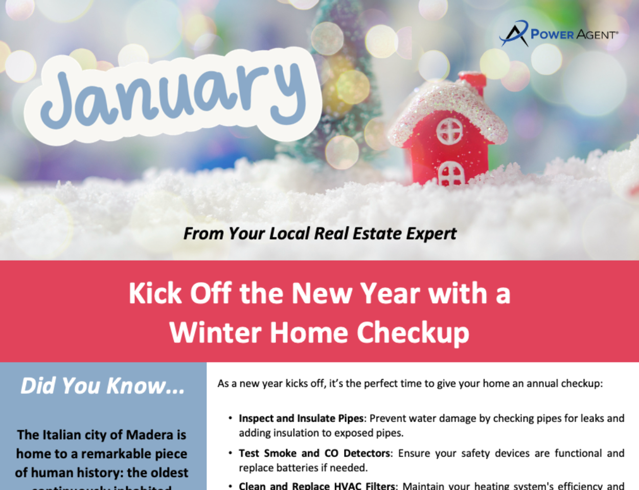 Newsletter – 01 January