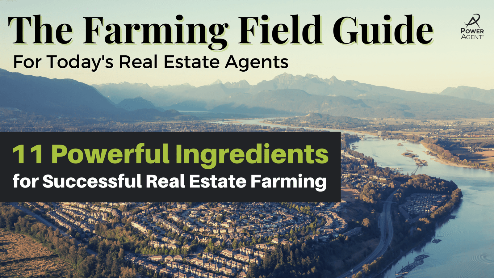 the front cover of The Farming Field Guide for Todays Real Estate Agents