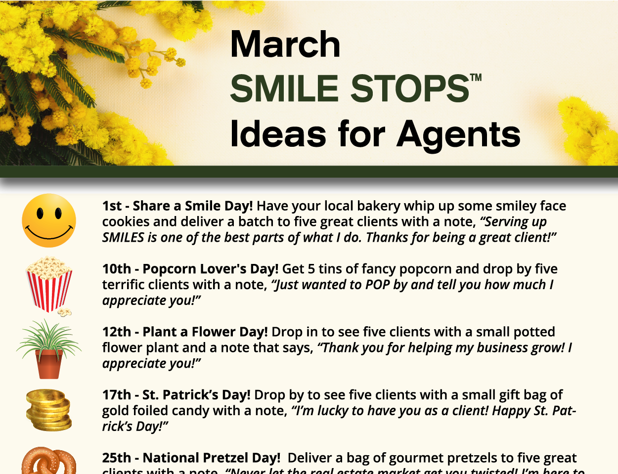 SMILE Stops – 03 March