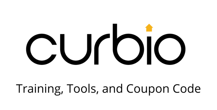 curbio logo with "training, tools, and coupon code" tagline