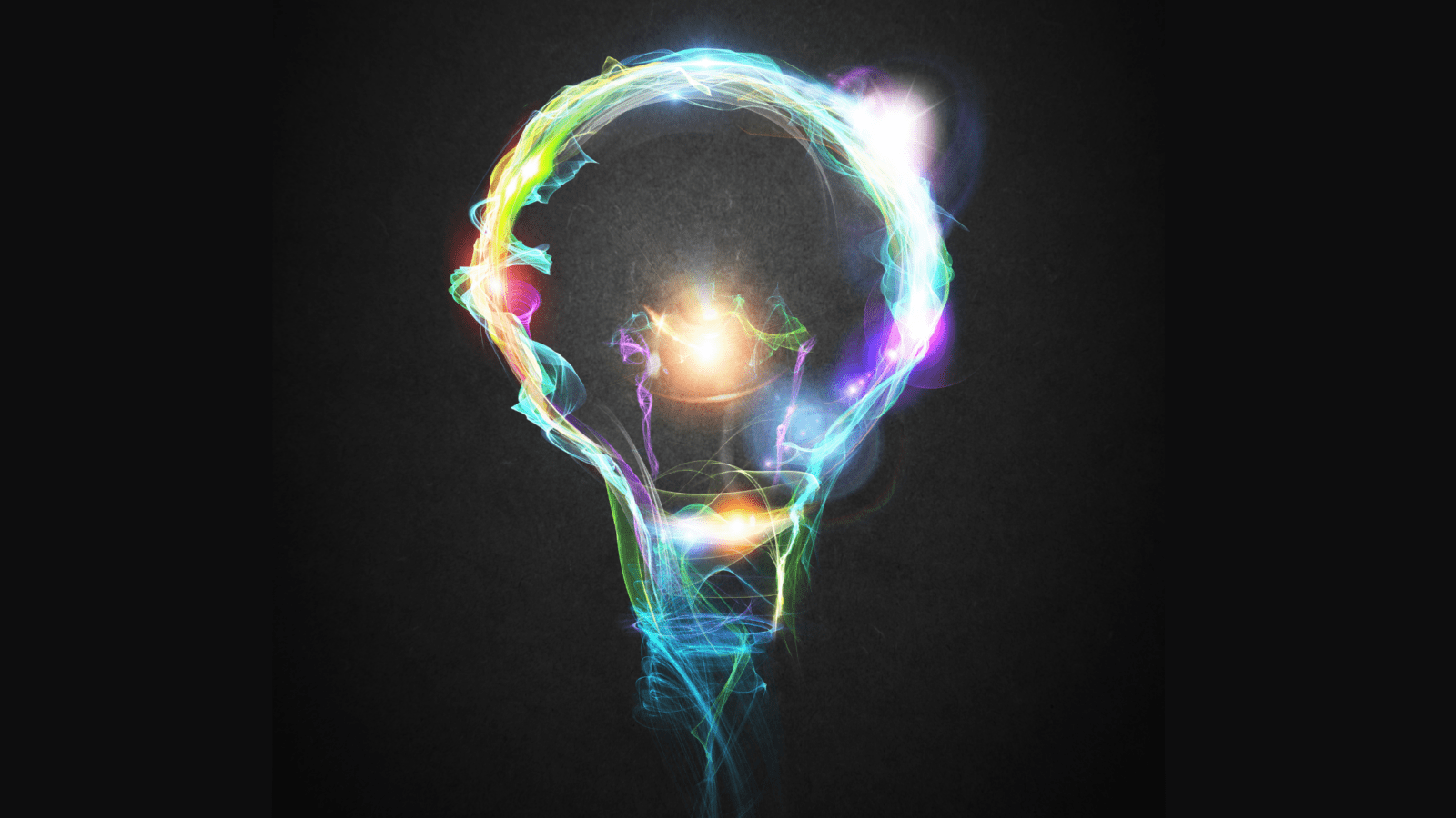an illuminated light bulb in different colors representing key takeaways