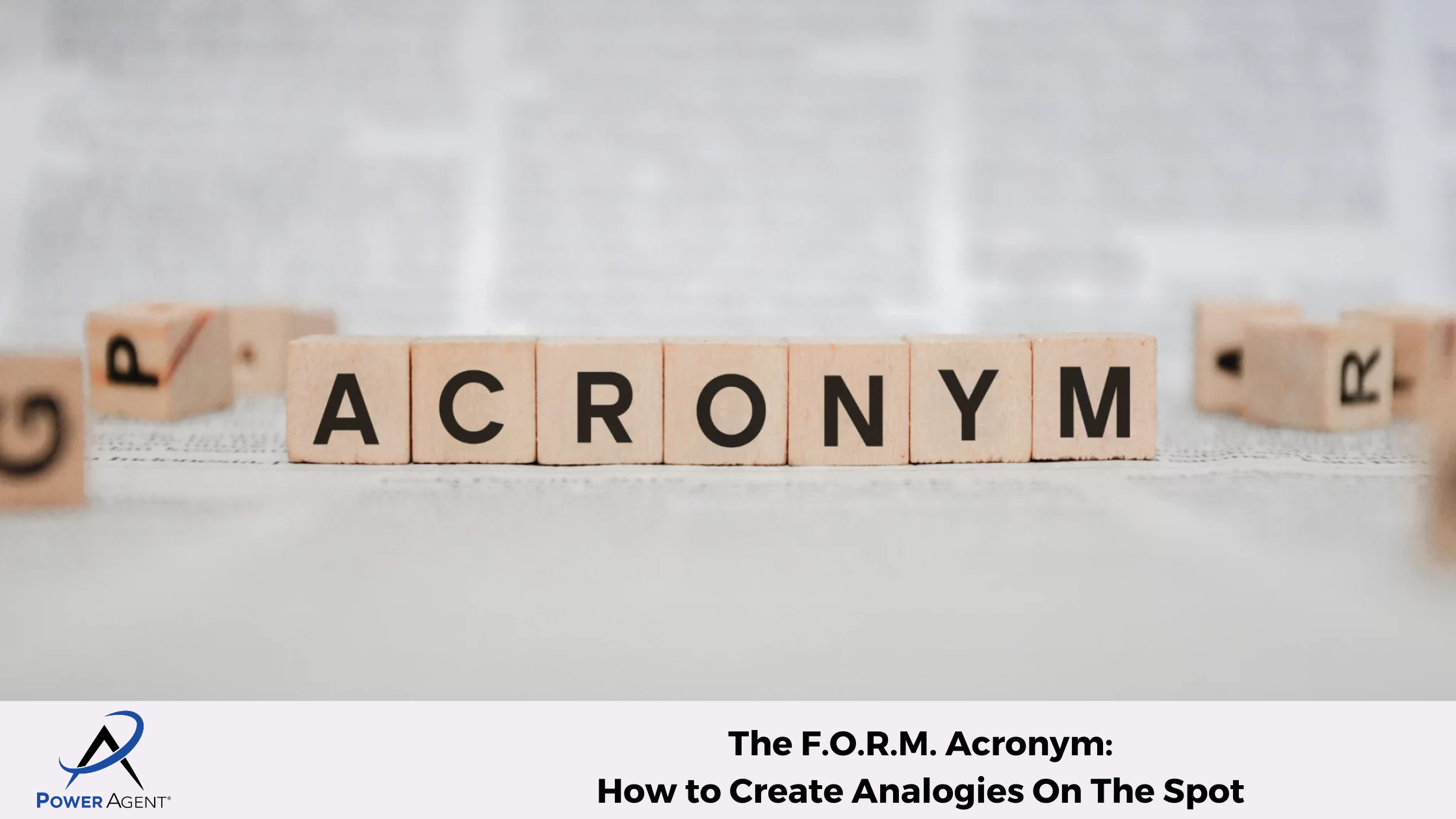 The F.O.R.M. Acronym: How to Create Analogies On The Spot 