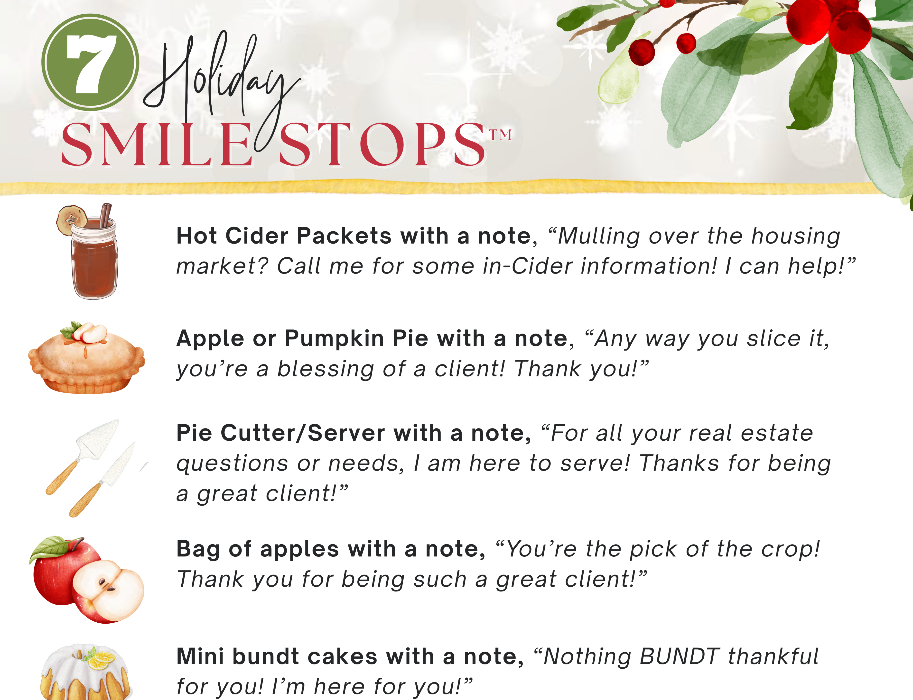 SMILE STOPS – Holidays