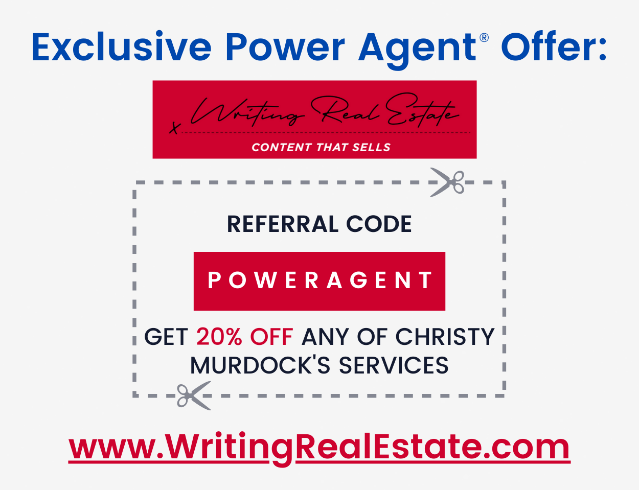 Coupon – Writing Real Estate