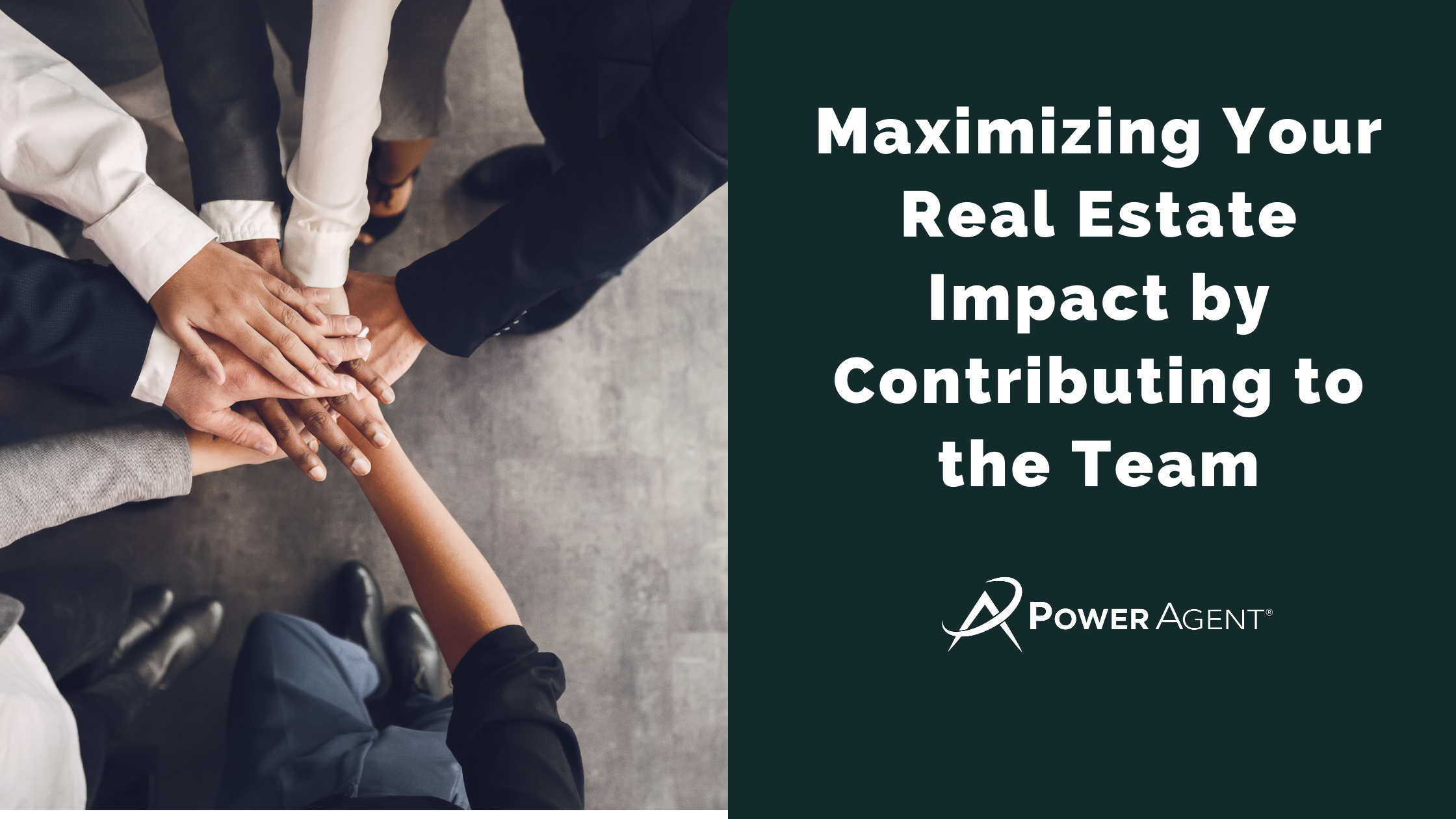 real estate coaching Maximizing Your Real Estate Impact by Contributing to the Team