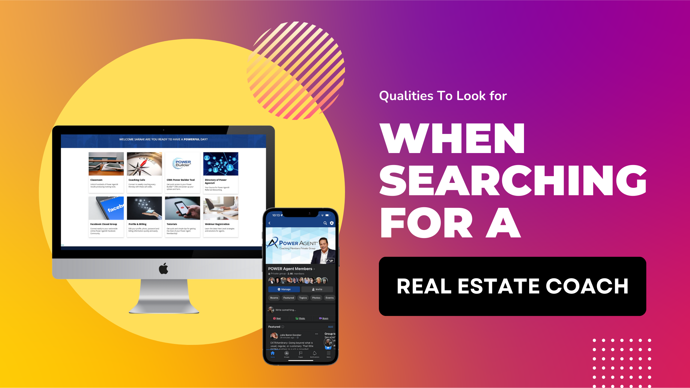 what to look for in a real estate coach