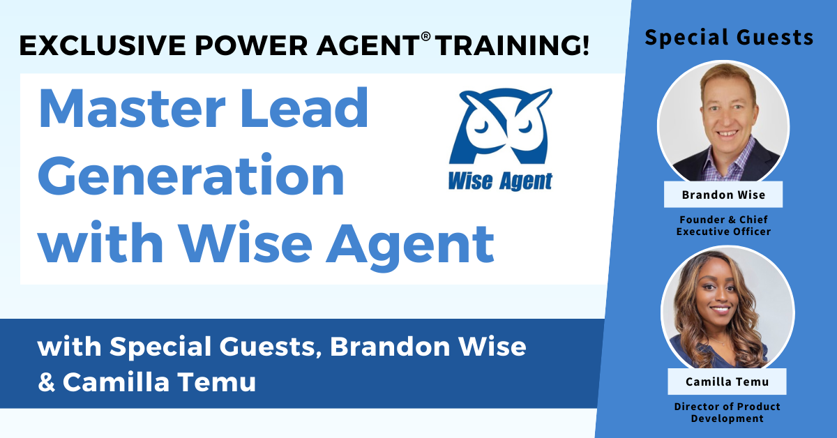 25/02/18 – Master Lead Generation with Wise Agent with Special Guests, Brandon Wise & Camilla Temu