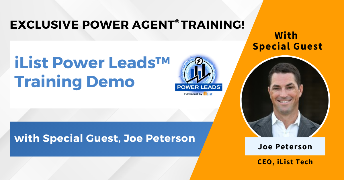 DEMO – iList Power Leads™ Overview with Special Guest, Joe Peterson