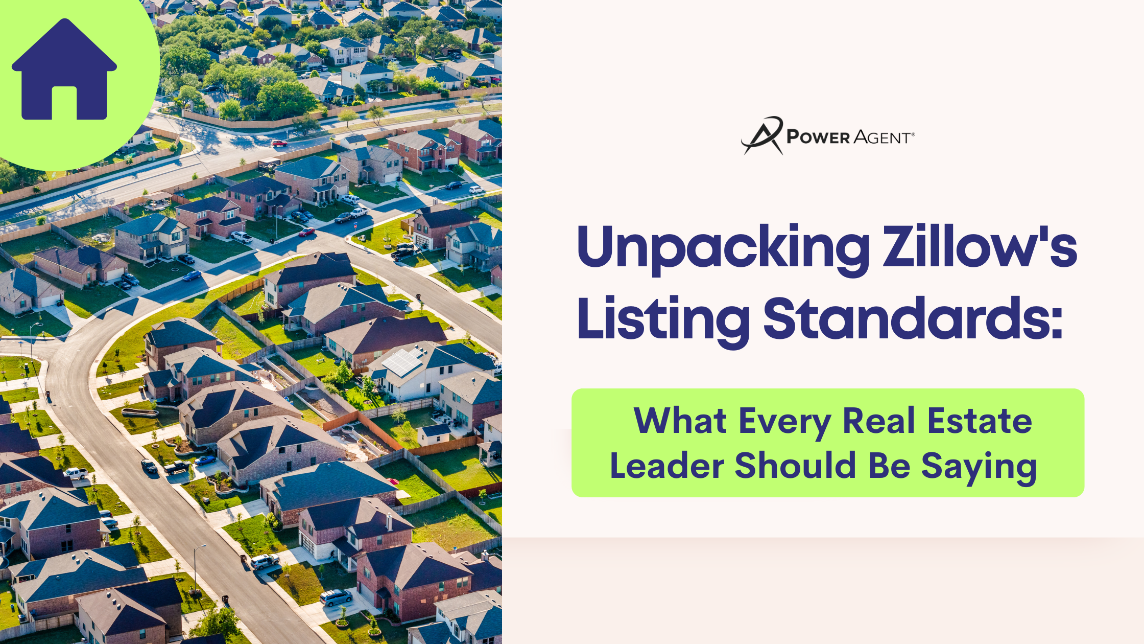 Zillow New Standards - Real Estate Leader coaching