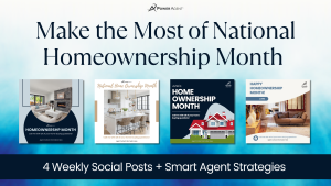 real estate social media posts for home ownership month june