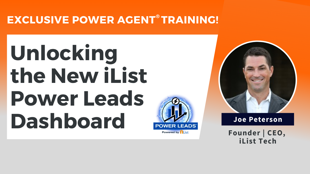 25/07/22 – Unlocking the New iList Power Leads Dashboard with Special Guest, Joe Peterson